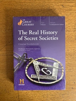 Great Courses: Real History of Secret Societies (4 DVD Set & Guidebook) Sealed