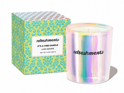 Refreshments It's A Vibe Candle Lush Escape Scented Candle Slow Burn 226g