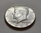 1964 Kennedy Half Dollar • Strong Luster • 90% Silver • Circulated • X157