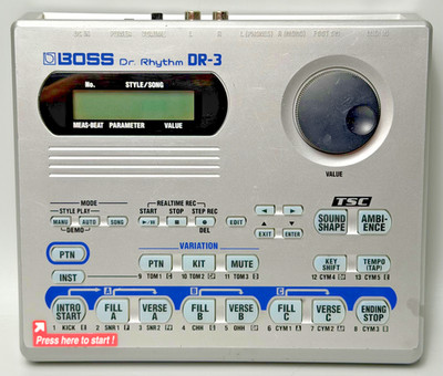 Boss DR-3 Dr. Rhythm Drum Machine - getestet & funktionsfähig - batteriebetrieben