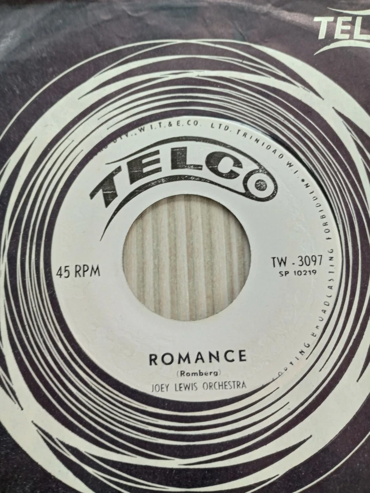 JOEY LEWIS ORCHESTRA " COME SEPTEMBER / ROMANCE ". REGGAE / CALYPSO. RARE SINGLE - Image 2 of 4