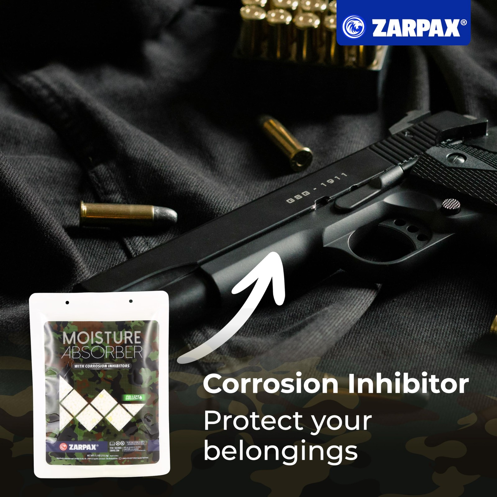 Moisture Absorbers for Gun Safe 7.5 Oz/212g - Gun Safe Dehumidifier Prevents Cor