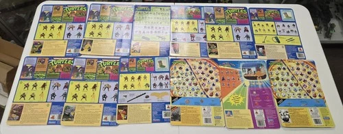 12 Teenage Mutant Ninja Turtles TMNT  Full File Card Lot 10 Backs,Robotic,Toon,+