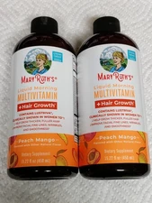 2 Peach MangoMaryRuth's Multivitamin Multimineral Supplement for Women+Hair 15.2