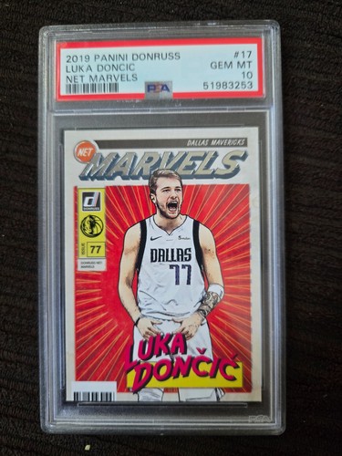 2019 Panini Donruss Luka Doncic Net Marvels PSA 10