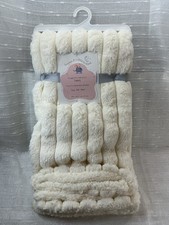 Cream Gold Sparkle Baby Blanket 30x40 Reversible Sherpa - Dream a Little Dream