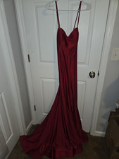 Blondie Nites by Stacy Sklar Red Sleeveless Formal Bridesmaid Dress Size 11