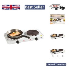 Dual Thermostat Double Hot Plate &ndash; Portable Cooking Solution with Non-Slip Feet