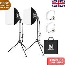 Compact Softbox Light Kit for Video Recording & Live Streaming - 2-Pack Solution