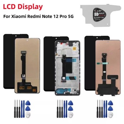 OLED TFT Display Touch Screen Assembly For Xiaomi Redmi Note 12 Pro 5G w/ Frame