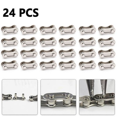 Fahrradkette Master Links Rennradteil Schnellkette Set-Kit Silber Single Speed