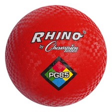 Champion Sports 8.5 Inch Red Playground Ball Durable Soft Nylon For Games
