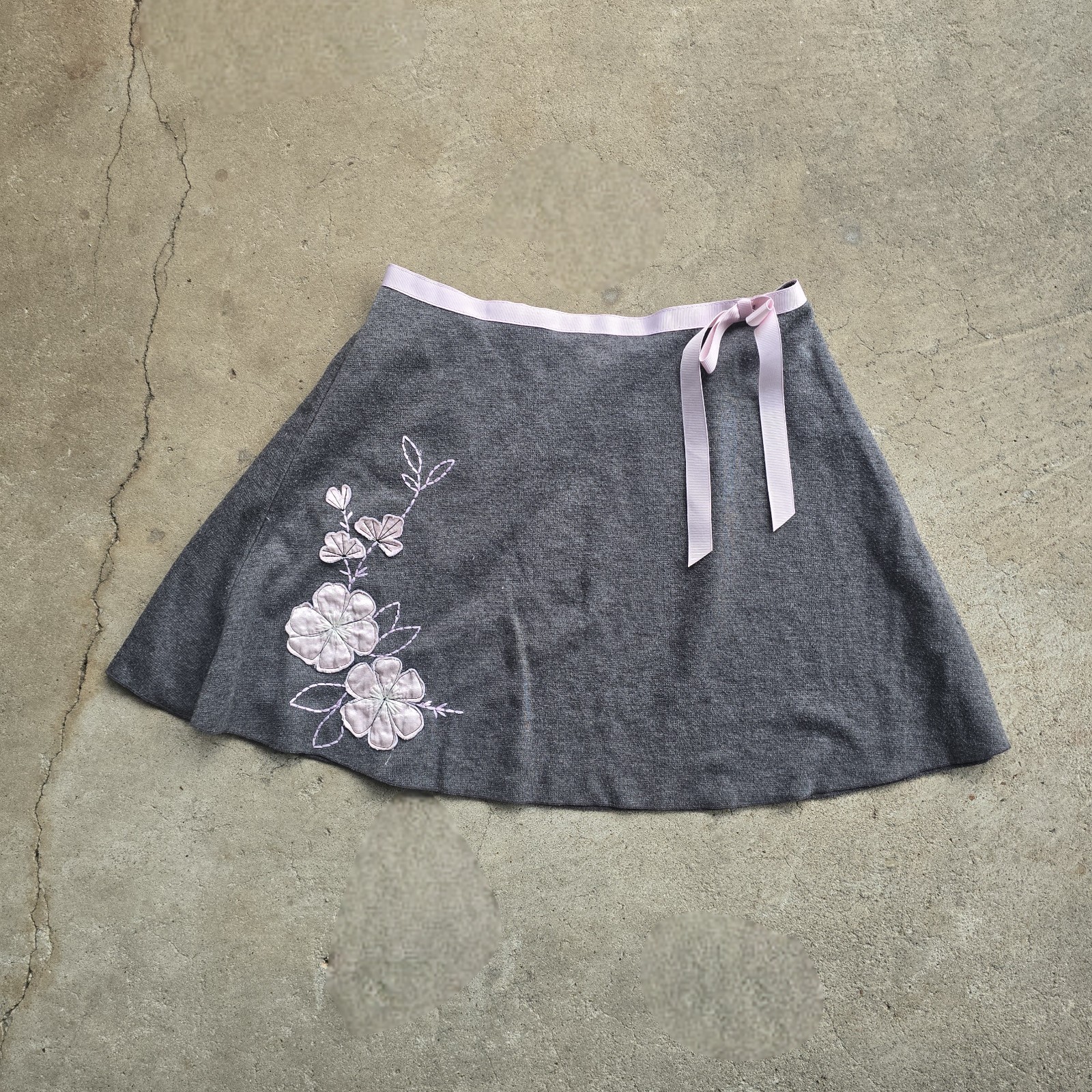 Vintage 90s y2k Amy Byer Euro Style Mini Skirt Floral Dainty Fairy Submersive