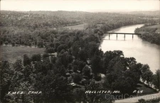 Hollister, Missouri MO Y.M.C.A. Camp Original Vintage Real Photo Postcard RPPC
