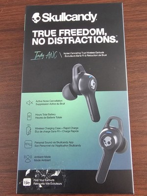 Skullcandy Indy ANC - Active Noise Canceling Wireless Earbuds (True Black)