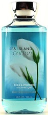 Bath  Body Works SEA ISLAND COTTON Body Wash Shower Gel 10oz
