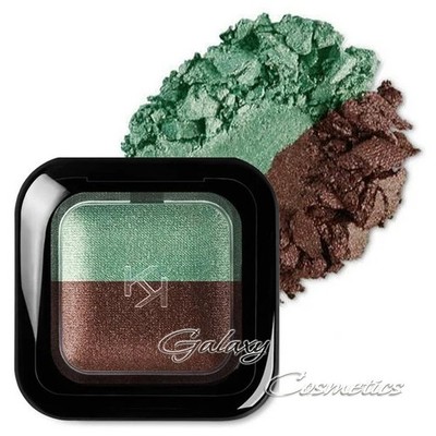 Kiko Milano Bright Duo Baked Eyeshadow 07 Bamboo Green - Pearly Wood