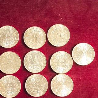 10 X Republik Österreich 25 Schilling Silbermünzen 0 900 Lot/Sammlung div. Jahre
