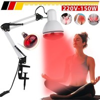 Profi 150W Infrarot-Lampe WäRmelampe WäRmestrahler Rotlichtlampe Klipp Heizlampe