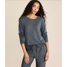 Women Medium - Lou Grey Signature soft Plush Sweatshirt - Grey - NWT