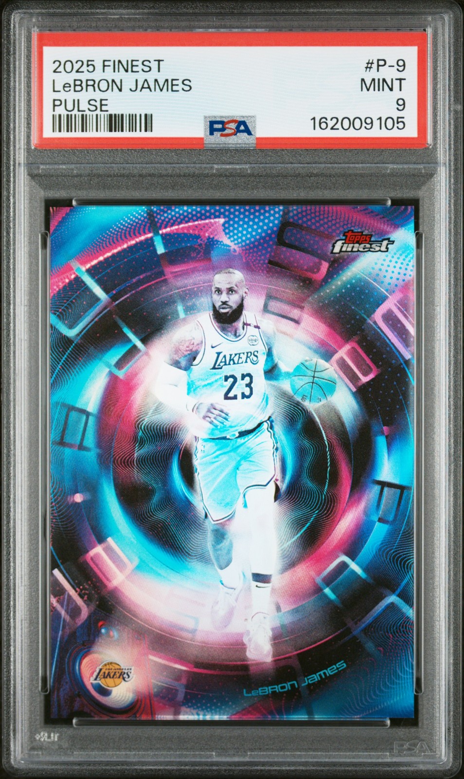 2025 TOPPS FINEST PULSE #P-9 LEBRON JAMES PSA 9
