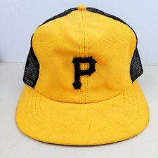 Vintage USA MADE Pittsburgh Pirates MLB Baseball Trucker Hat Snapback Dad Cap