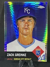 2022 Topps Chrome Platinum Anniversary Zack Greinke Hyper Prism Refractor SP