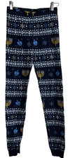 Hanna Andersson Hanukkah Menorah PJ Bottoms Size 14 160cm Cotton Soft Stretch