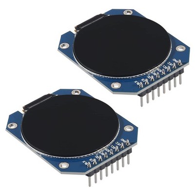 Dweii 2PCS DC 3.3V 1.28 inch TFT LCD Display Module Round RGB 240 * 240...