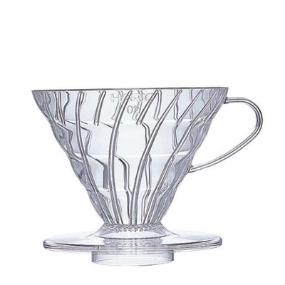 HARIO V60 Dripper, Kunststoff transparent, V60-02 (VD-02T)