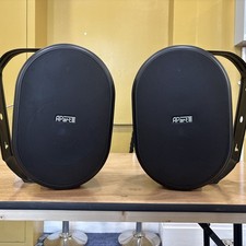 Pair of Apart Audio OVO8T-BL 8” Two-Way Installation / PA Speakers – Black