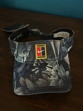 NWT Nike Court Heritage 86 Tennis Visor Hat Floral Honey Bee Strap Back Dri-Fit