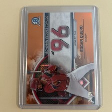 2023 Bowman Scouts Top 100 Edgar Quero #BTP-96 Orange Refractor /25 (RC)