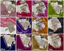 Women's Smooth Georgette Wedding Party Wear Indian Saree Blouse 11-GP-36