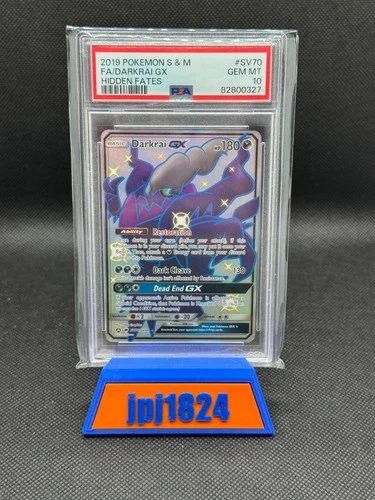 Pokémon Hidden Fates Darkrai GX #SV70 PSA 10