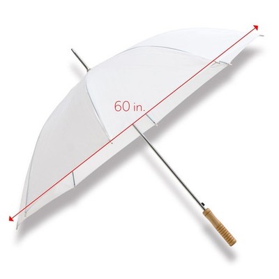 60'' White Wedding Umbrellas, 2 Pack