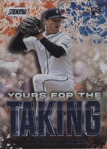 2025 TOPPS STADIUM CLUB JACKSON JOBE ORANGE 06/25 AUTO RC CHROME