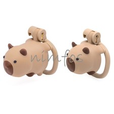 Chastity Cage Male Chastity Device Resin 3D Invisible Lock with 4 Rings Sissy