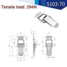 Stainless Steel Toggle Latch Catch Clamp Lock Clasp Buckle Latch for Cabinet