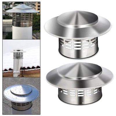 Roof Vent Cap Stove Pipe Cap for Wood Log Burner Easy Installation ...