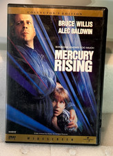 Mercury Rising Collector's Edition DVD, 1998, Bruce Willis With Case Tested