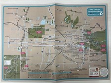 Nara City, Japan. Map. World Heritage Site, Deer Park, and traditional town.