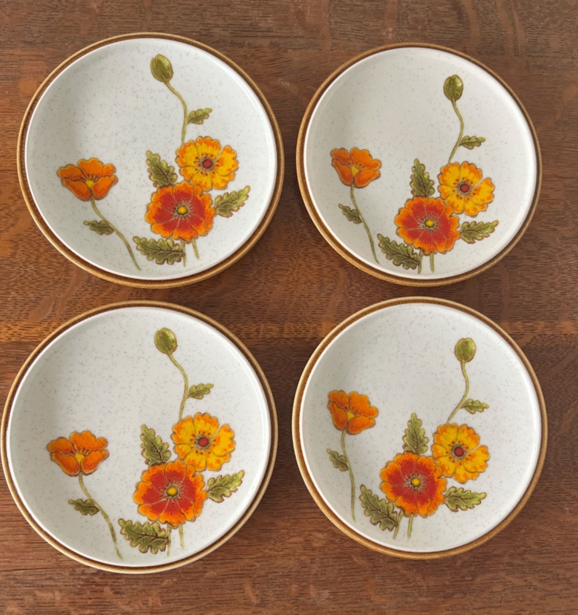 Mikasa California Poppies CHOICE Dinner Salad Plate EUC Natural
