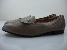 Men's 12 D M Vtg 1980's Florsheim Spain Tan Leather Wingtip Kiltie Loafers Shoes