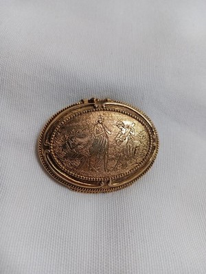 Vintage Max Factor Creme Perfume Compact Goldtone