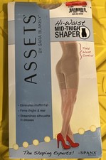 Assets By Spanx Women s Color Nude Hi-waist Mid Thigh Shaper Size 1 NEW