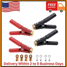 1000A Heavy Duty Pure Copper Battery Jumper Cable Clamps 4PCS Car Clip