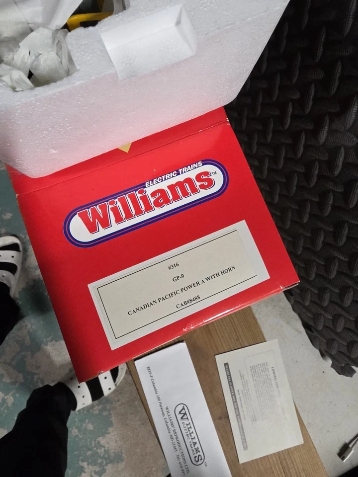 WILLIAMS Canadian Pacific Power A Horn NEW Gp9 9488 #316 - Image 3 of 4