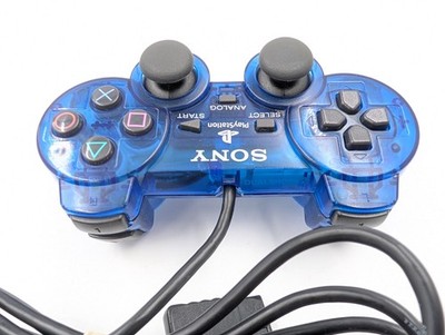 Sony PlayStation 2 PS2 Ocean Blue Clear Controller DualShock OEM