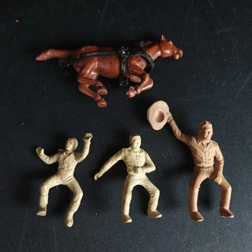 Marx Roy Rogers Figures Lot Cowboy